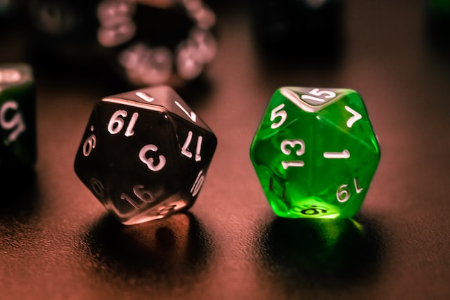 a picture of dice