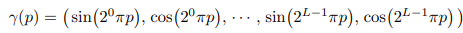 positional encoding 식